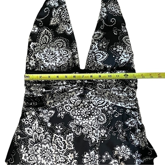 White House Black Market Dress Size 6 Floral Knee Length Halter Sleeveless Lined - Picture 7 of 13